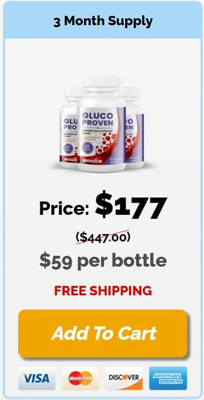 Gluco Proven - 3 Bottle Pack