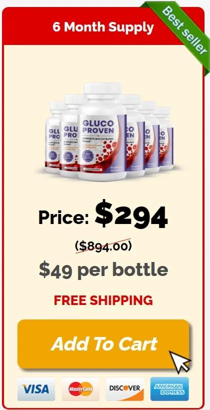 Gluco Proven - 6 Bottle Pack